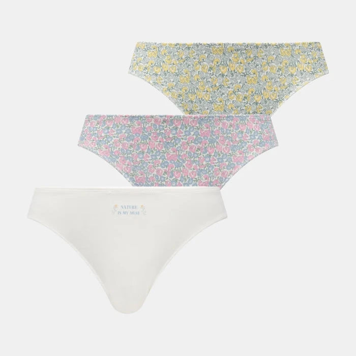 women'secret pamuk ve elastanlı kadın brazilian bikini, 3'lü