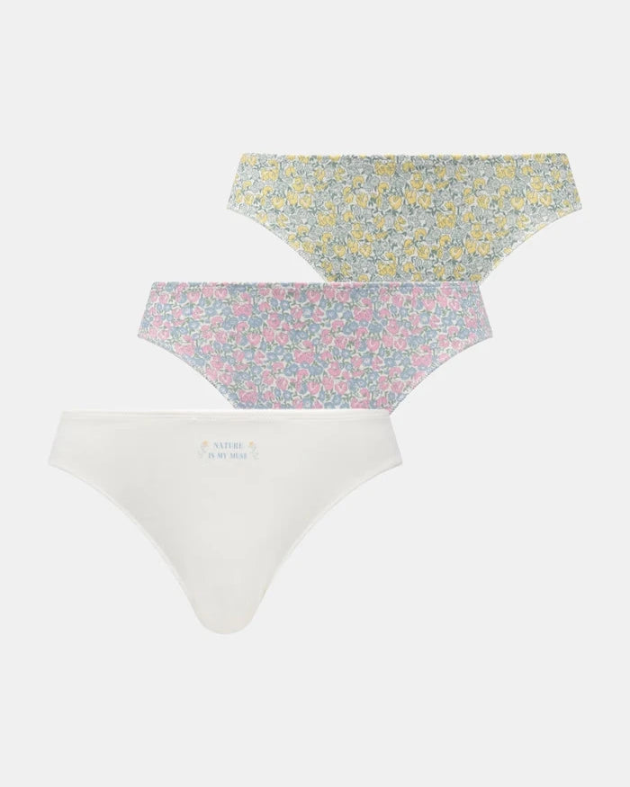 women'secret pamuk ve elastanlı kadın brazilian bikini, 3'lü