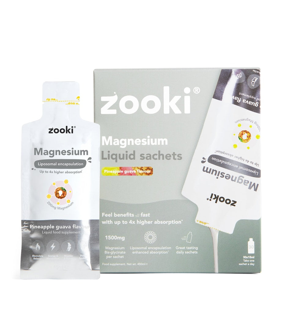 YourZooki Liposomal Magnesium 1500mg Liquid Sachets (Pack of 30)
