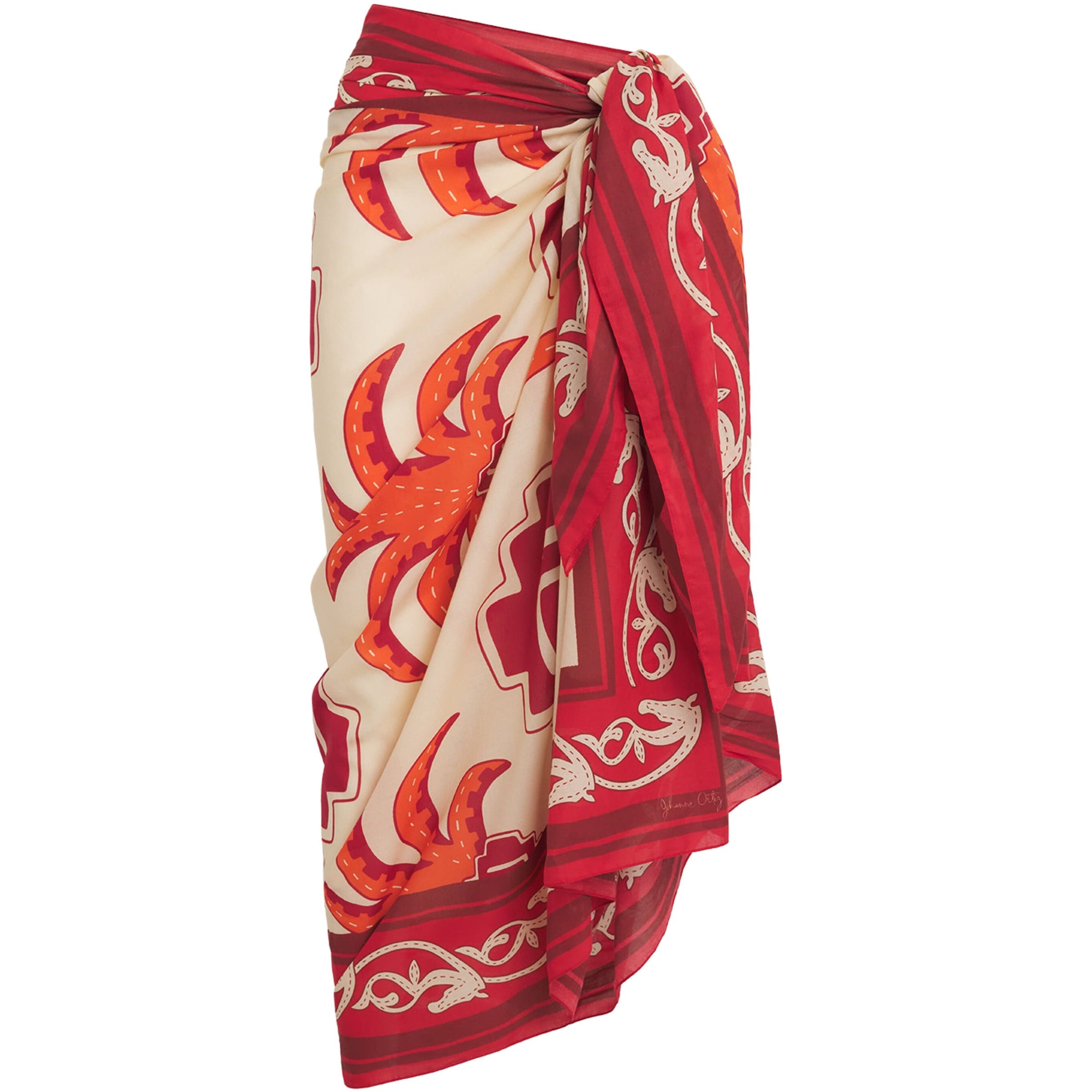 Johanna Ortiz Multi Cotton Palm Pareo