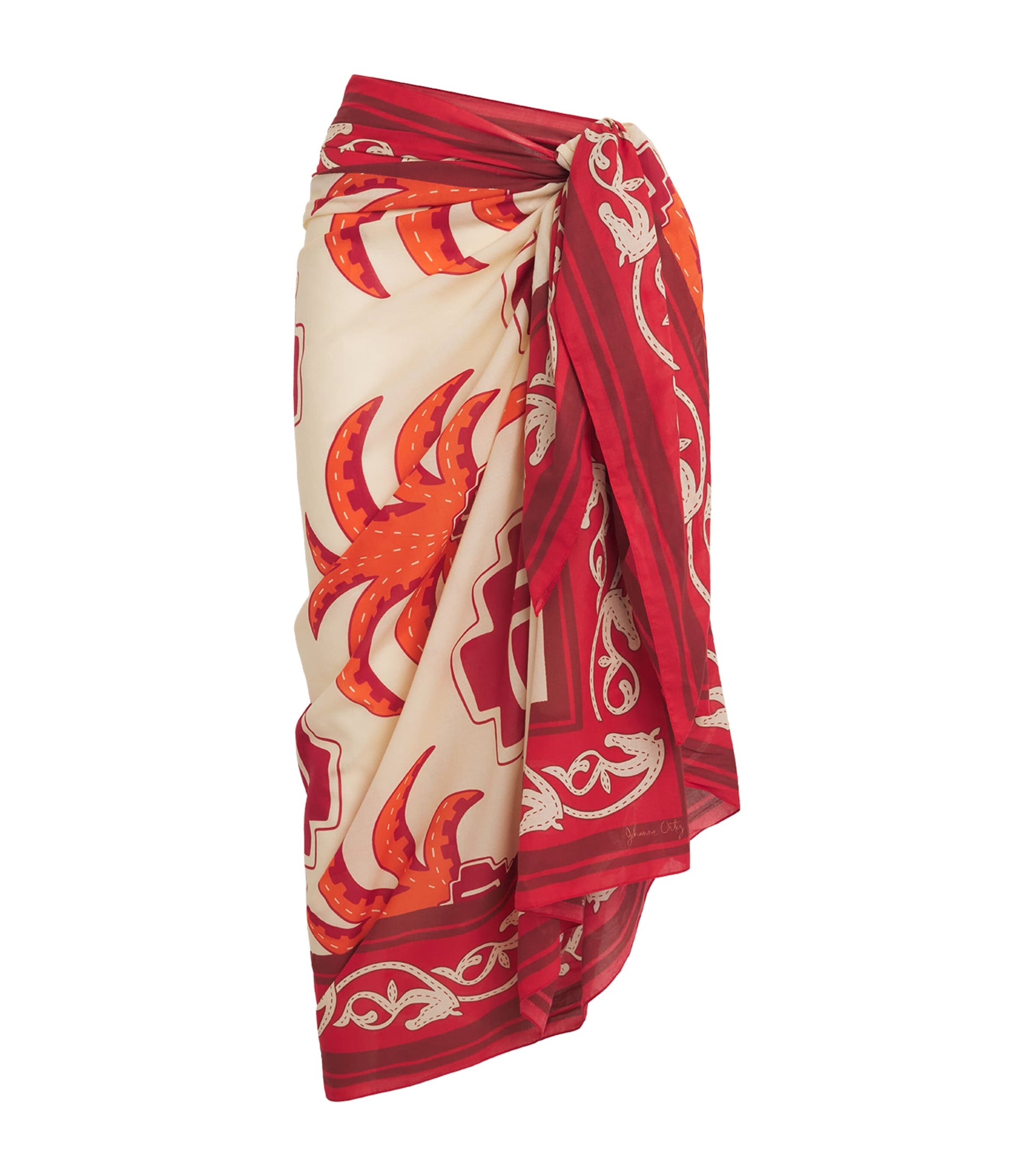 Johanna Ortiz Multi Cotton Palm Pareo