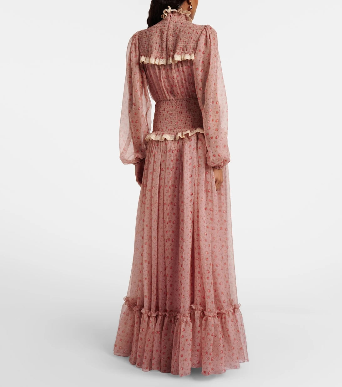Dolce&Gabbana - Floral silk and cotton chiffon gown
