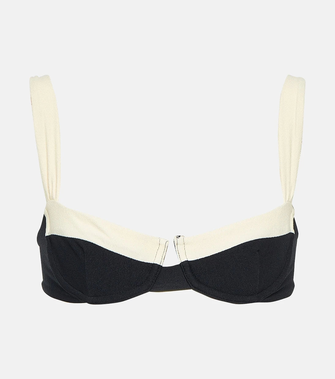 Same - Faux-suede bikini top