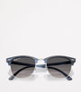 Ray-Ban Blue RB3016 Clubmaster Square Sunglasses