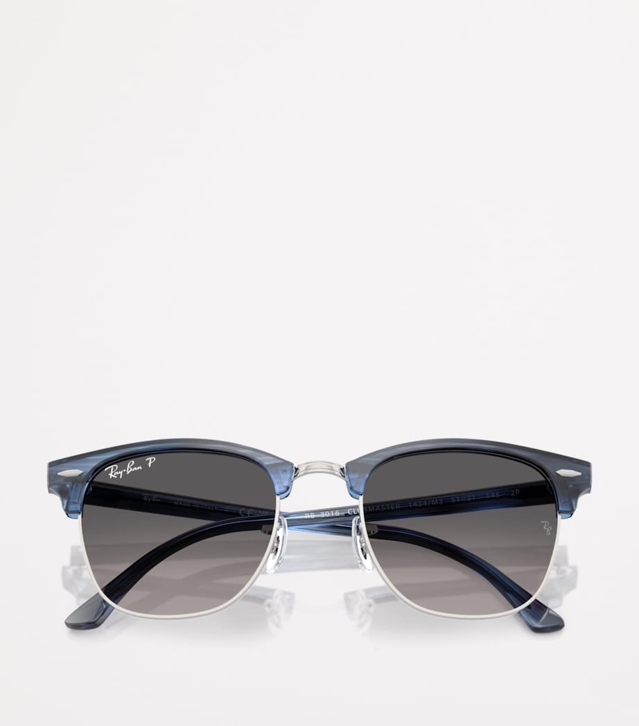 Ray-Ban Blue RB3016 Clubmaster Square Sunglasses