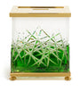 Crystal Ivy Green Tissue Box