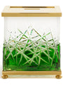 Crystal Ivy Green Tissue Box