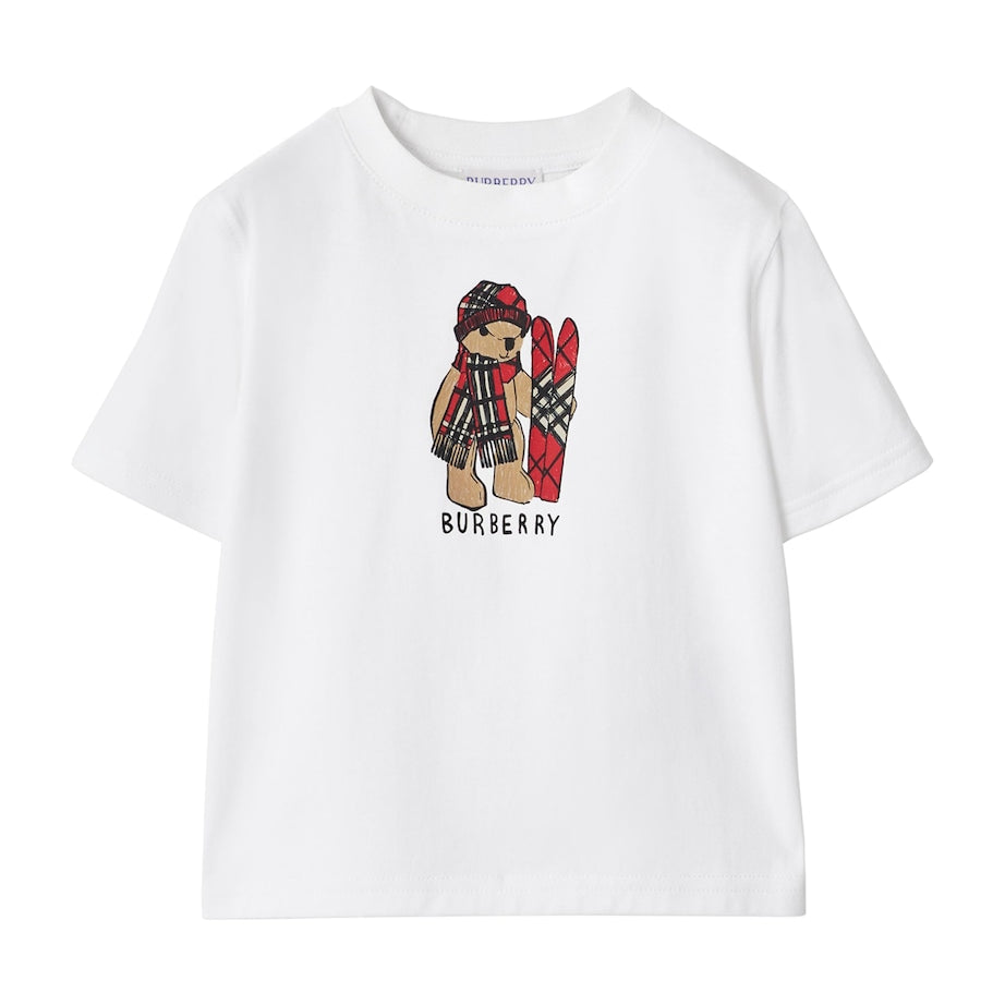 Burberry Kids Cotton Ski Bear T-Shirt (6 Months-3 Years)