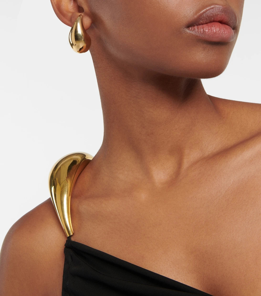 Bottega Veneta - Drop gold-plated sterling silver earrings