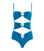Blue Cut-Out Orbit Swimsuit