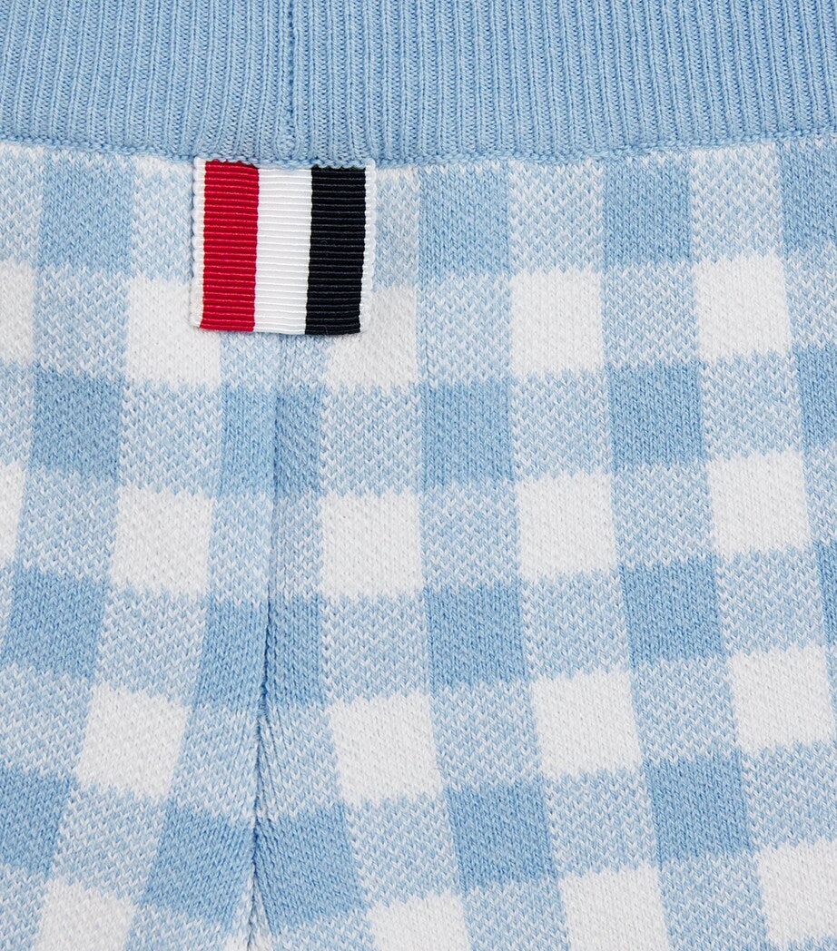Thom Browne Kids Gingham Split-Hem Shorts (2-12 Years)