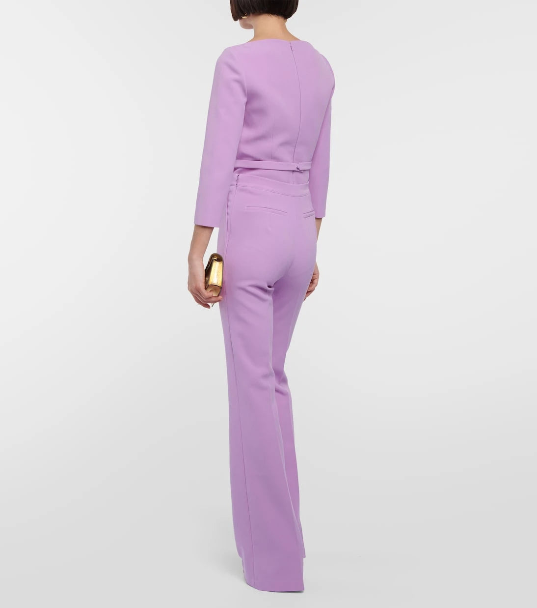 Safiyaa - Alexa high-rise flared crêpe pants