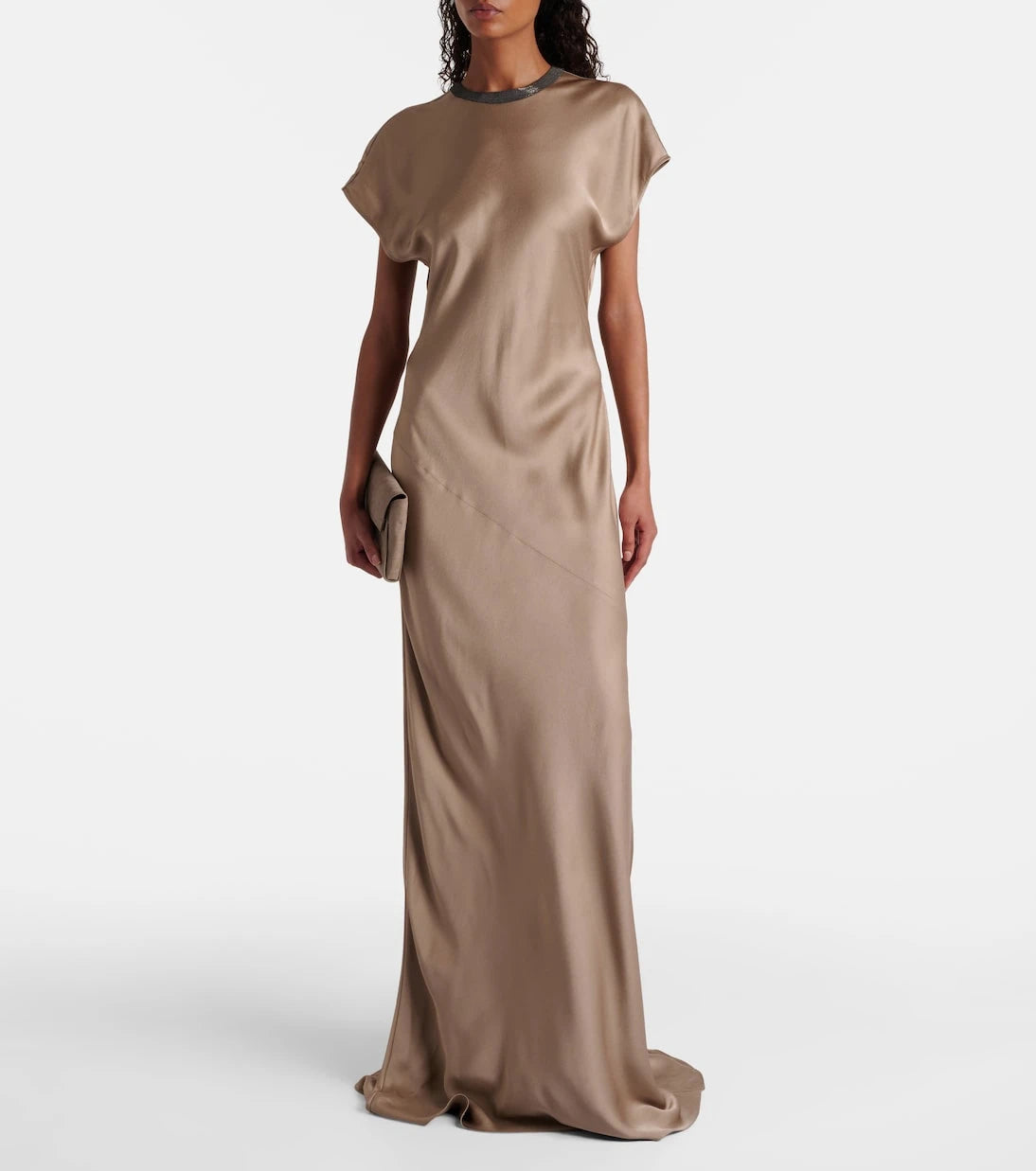 Brunello Cucinelli - Monili satin gown