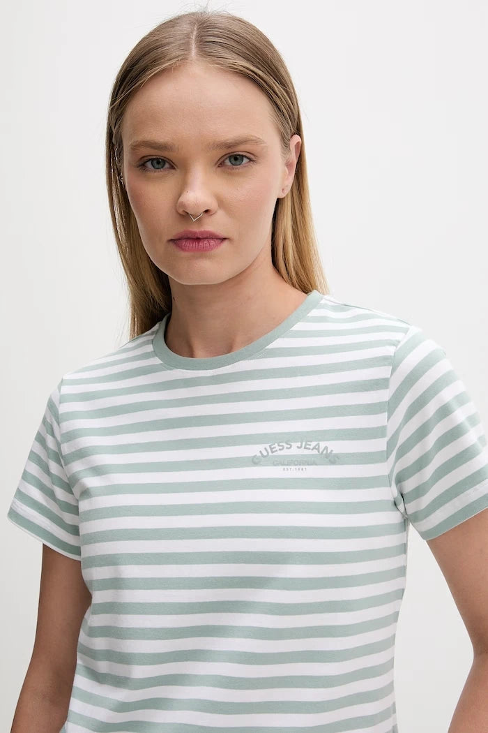 Guess Jeans Basic Kadın Tişört Pamuklu