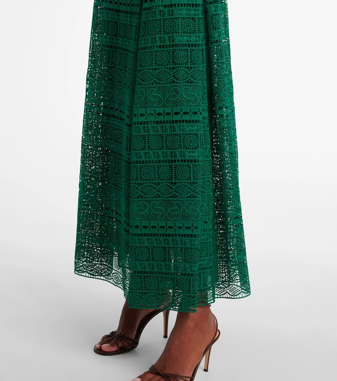 Elie Saab - Macramé midi dress