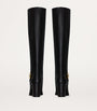 Saint Laurent Black Leather Knee-High Boots 75