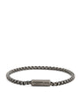 Rhodium-Plated Box-Chain Bracelet