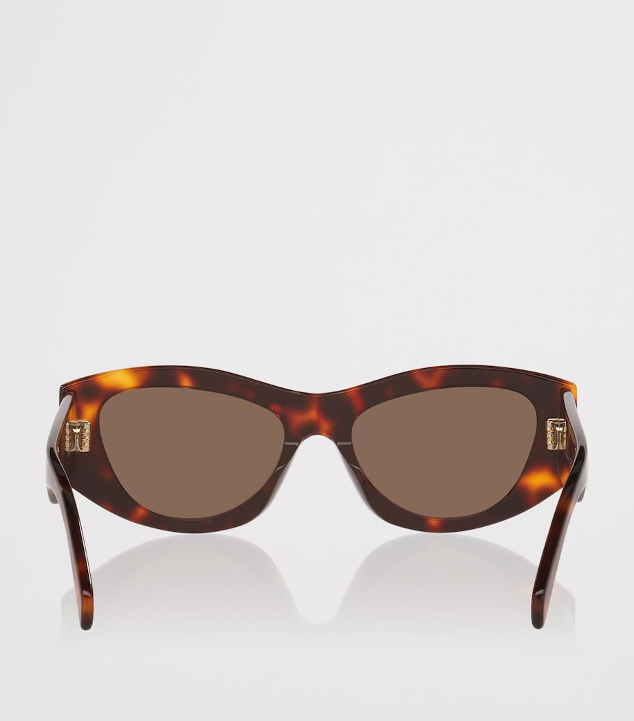 Celine Brown Tortoiseshell Triomphe CL40308U Irregular Sunglasses