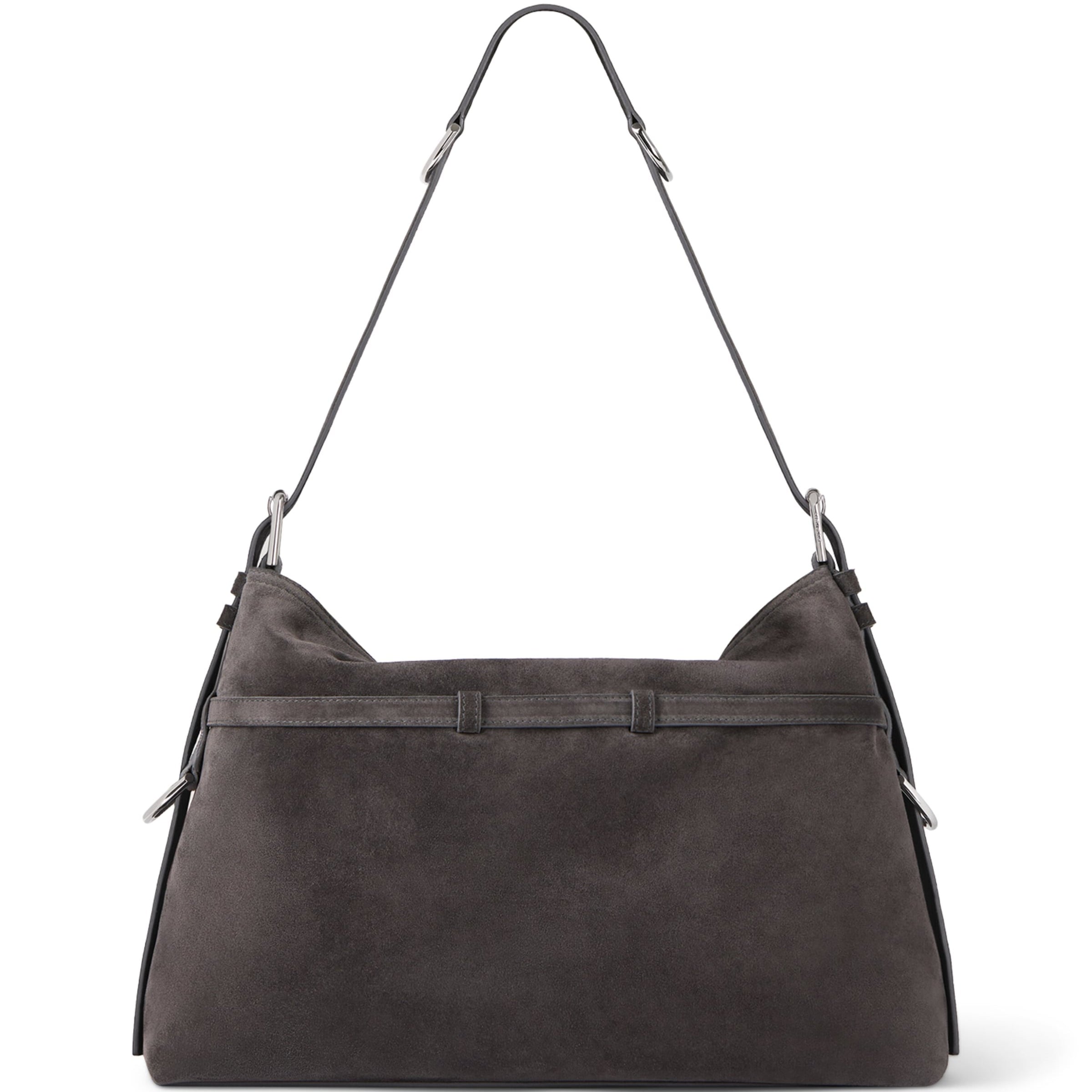 Givenchy Medium Suede Voyou Shoulder Bag