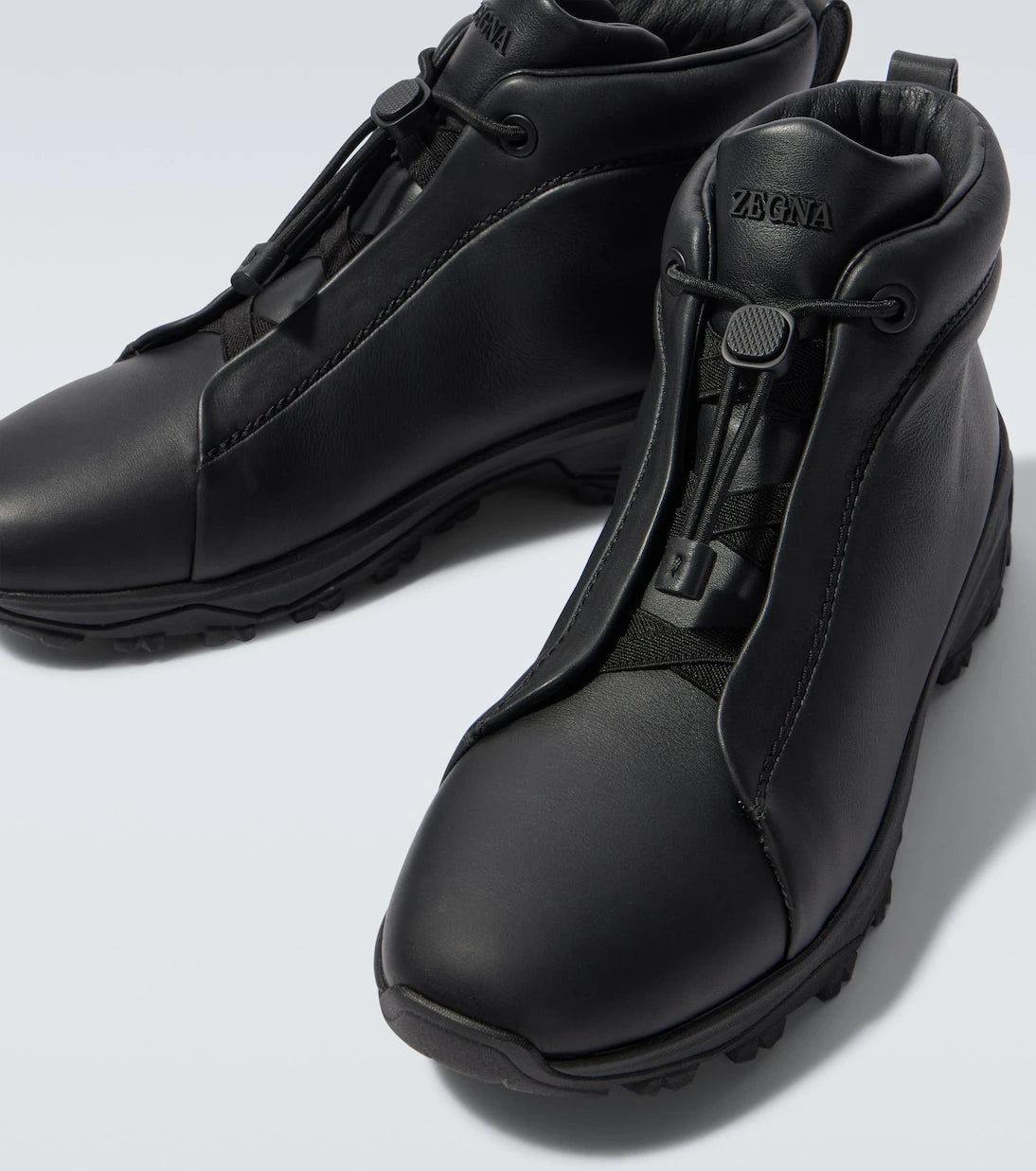 Zegna - حذاء رياضي Vetta Triple Stitch من الجلد