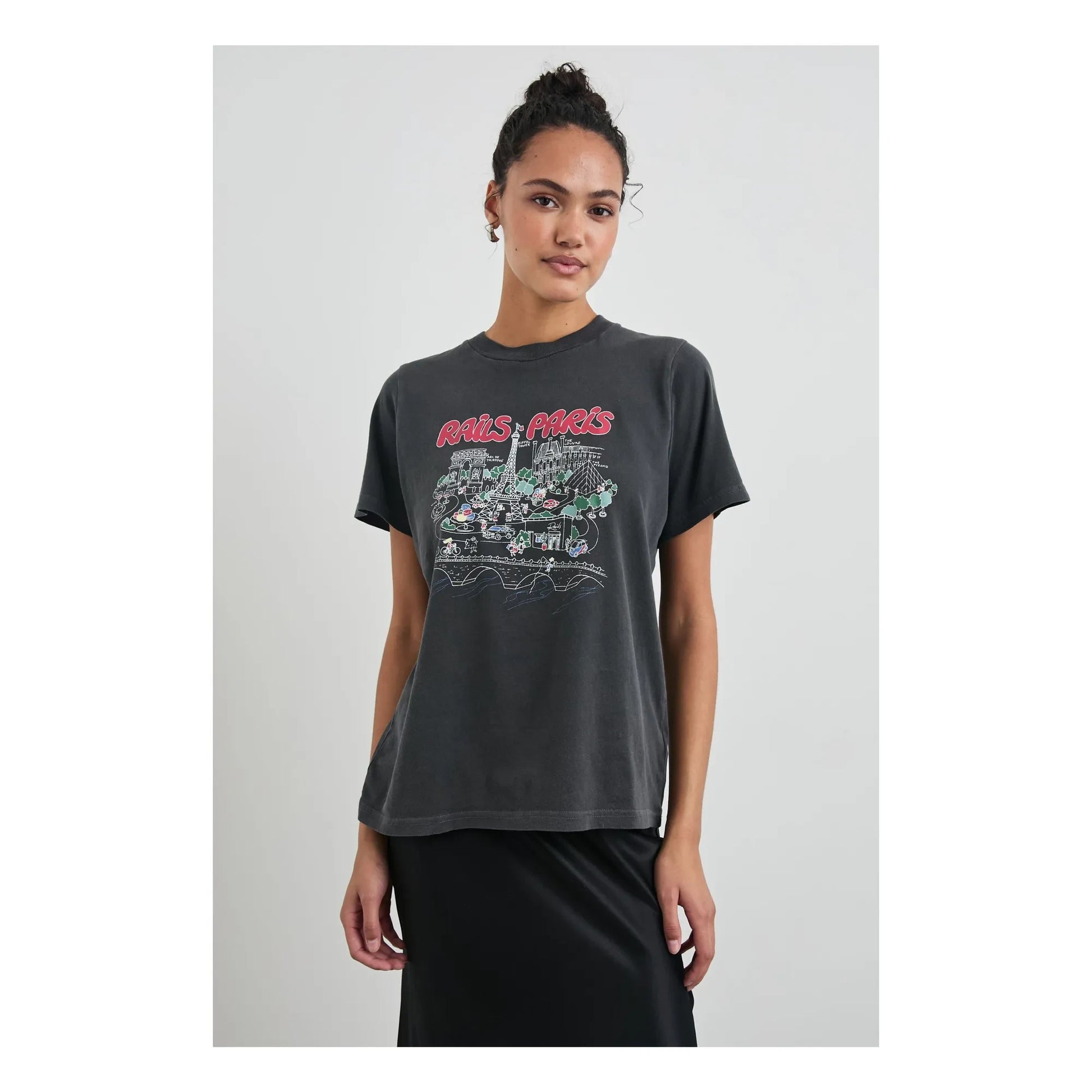 Rails - Boyfriend T-shirt | Black