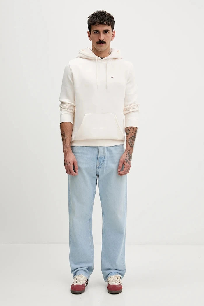 Tommy Jeans Erkek Pamuklu Kapüşonlu Sweatshirt