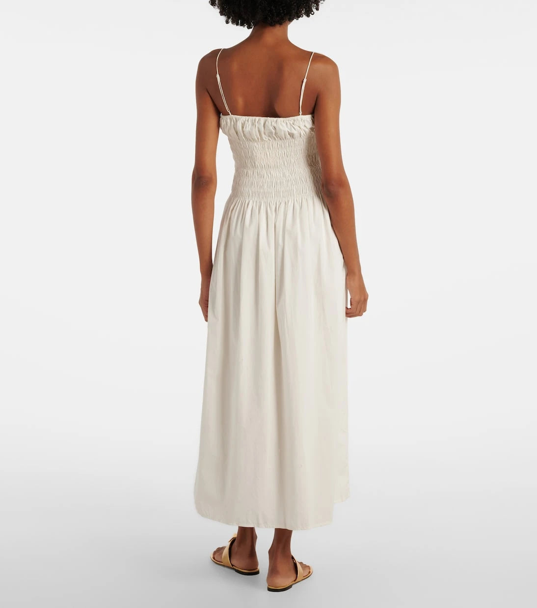 Faithfull - Shirred cotton maxi dress