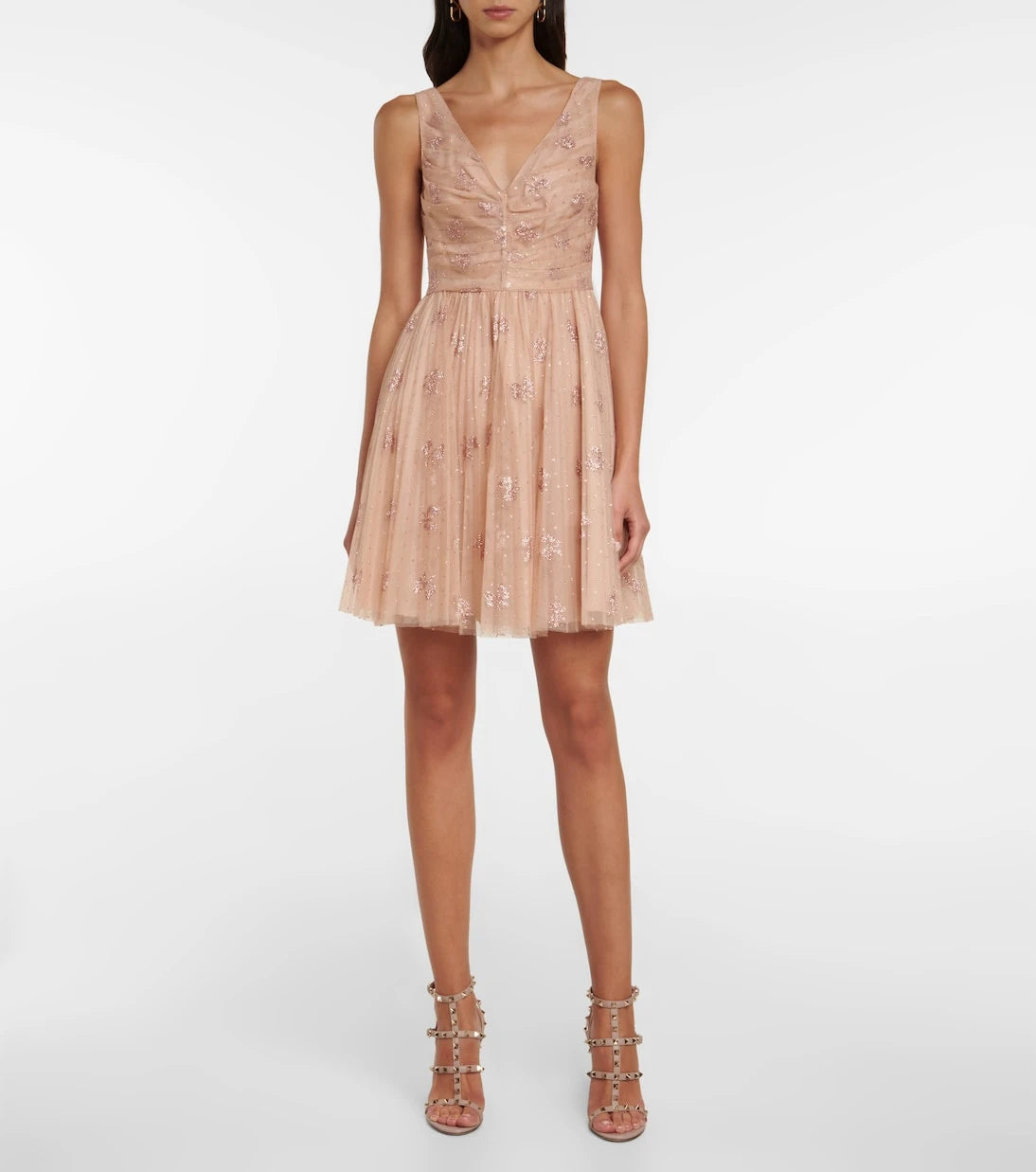 REDValentino - Glitter tulle minidress