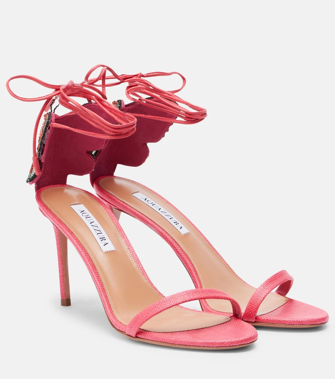 Aquazzura - Papillon Damour embellished sandals