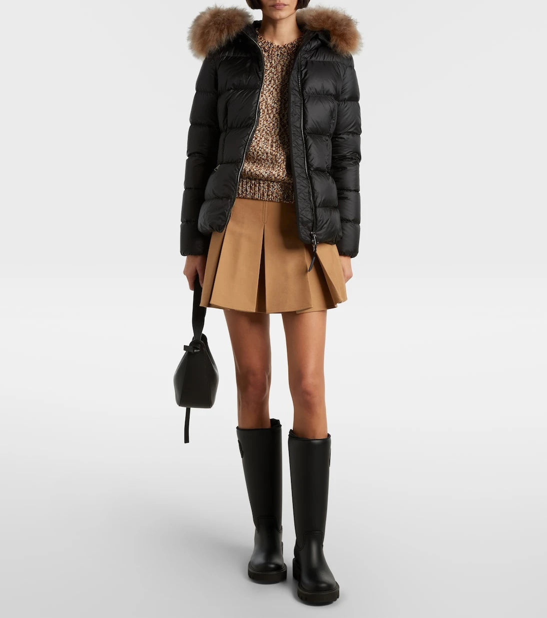 Moncler - Boed shearling-trimmed down jacket