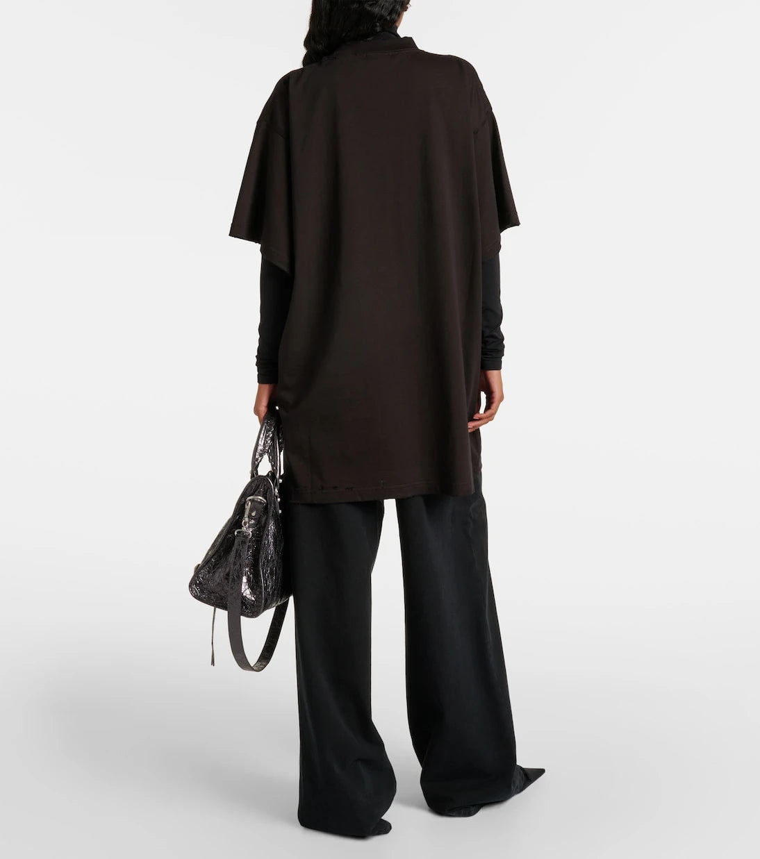 Balenciaga - تي شيرت من القطن بطبعة