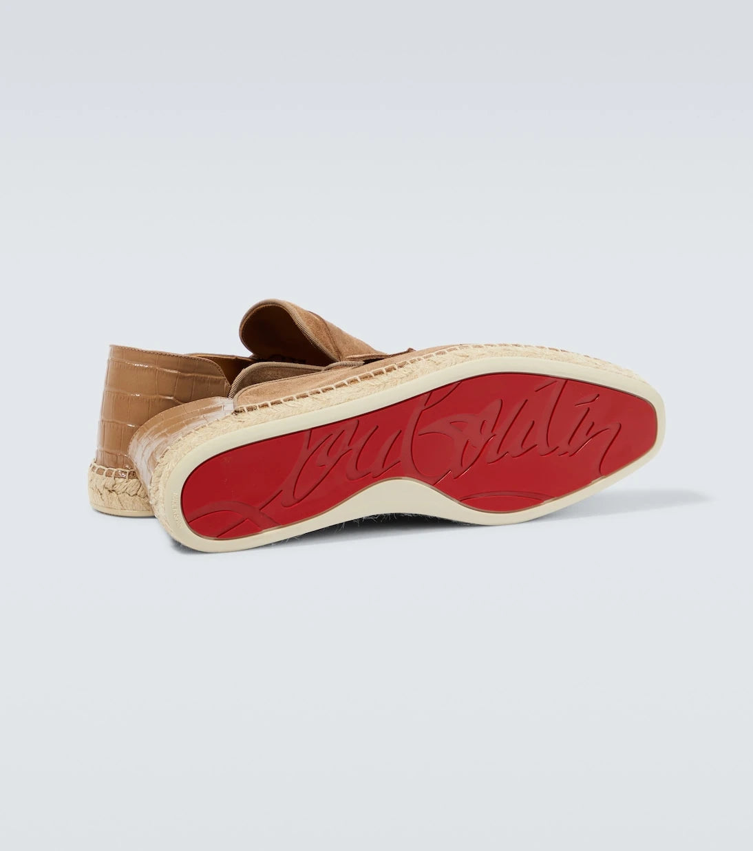 Christian Louboutin - Paquepapa No Back suede espadrilles