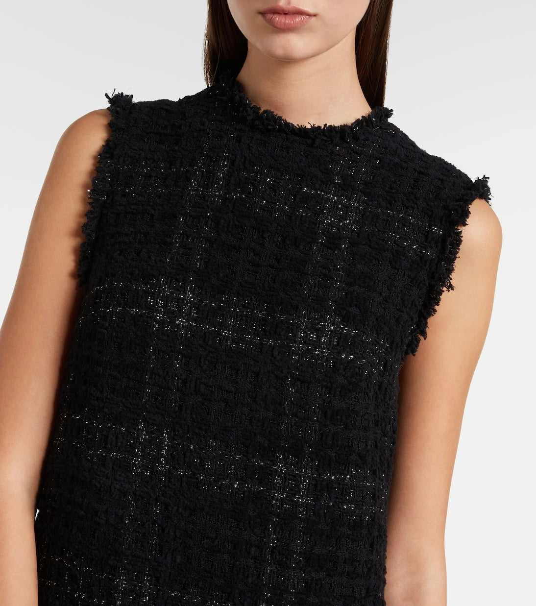 Versace - Medusa '95 cotton-blend tweed minidress