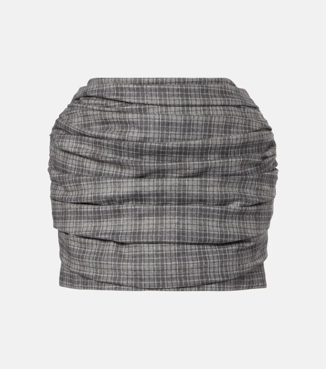 Magda Butrym - Checked wool and cashmere miniskirt