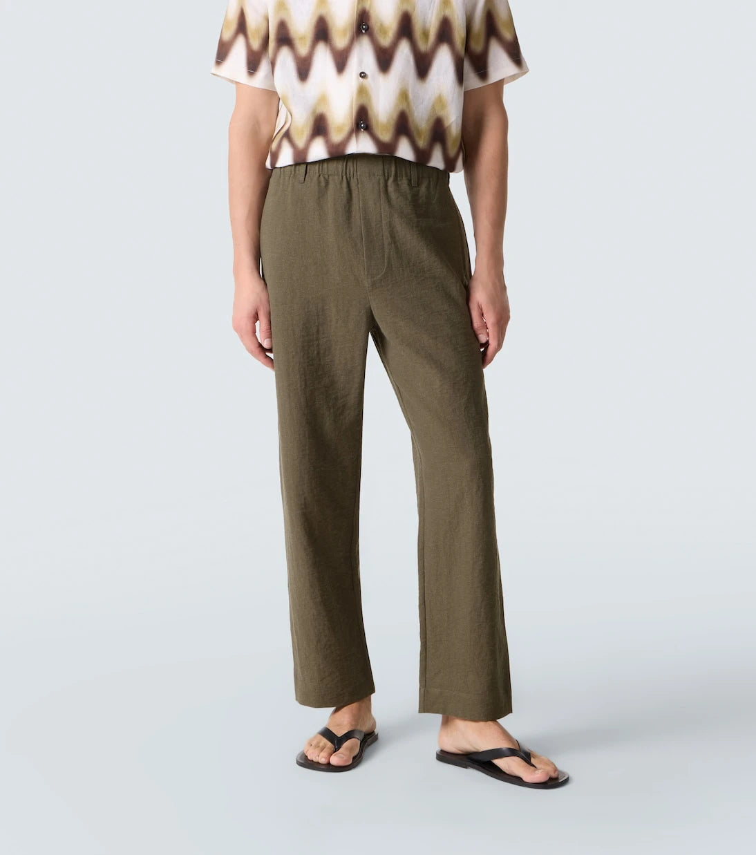 Commas - Mid-rise straight pants