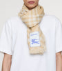Burberry Wool-Silk Wide Check Scarf