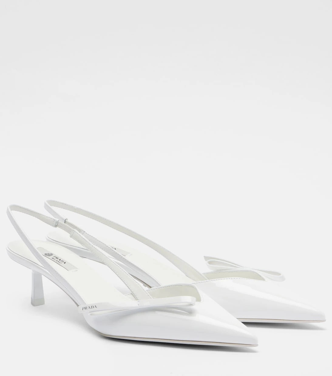 Prada - Patent leather slingback pumps