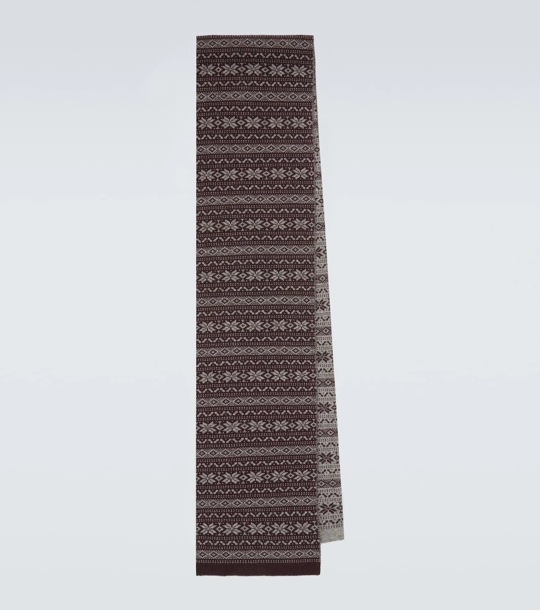 Eleventy - Fair Isle intarsia cashmere scarf