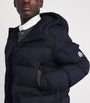 Moncler Blue Down Bretagne Puffer Jacket