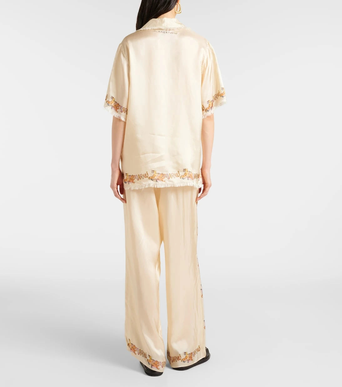 Marni - Printed satin shirt