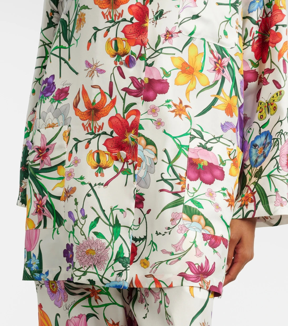 Gucci - Floral silk twill shirt