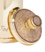 Cylinder Swarovski Crystal Gold-Plated Cotton Bud Jar