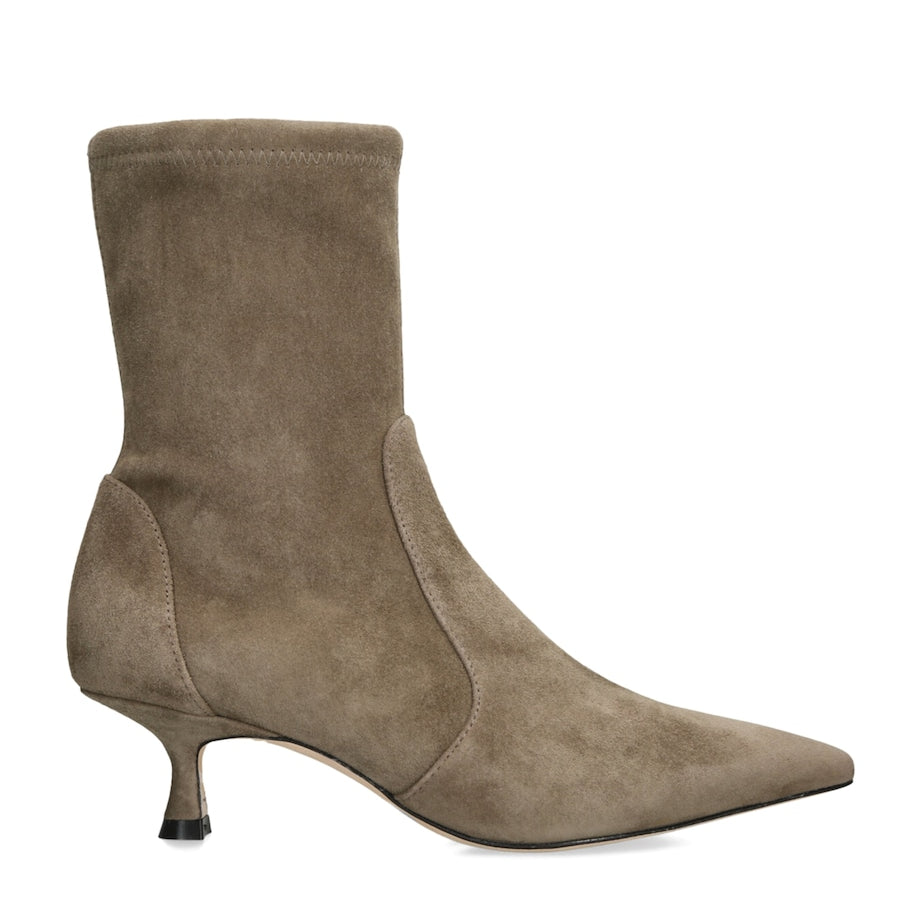 Stuart Weitzman Brown Suede Naomi Ankle Boots 50