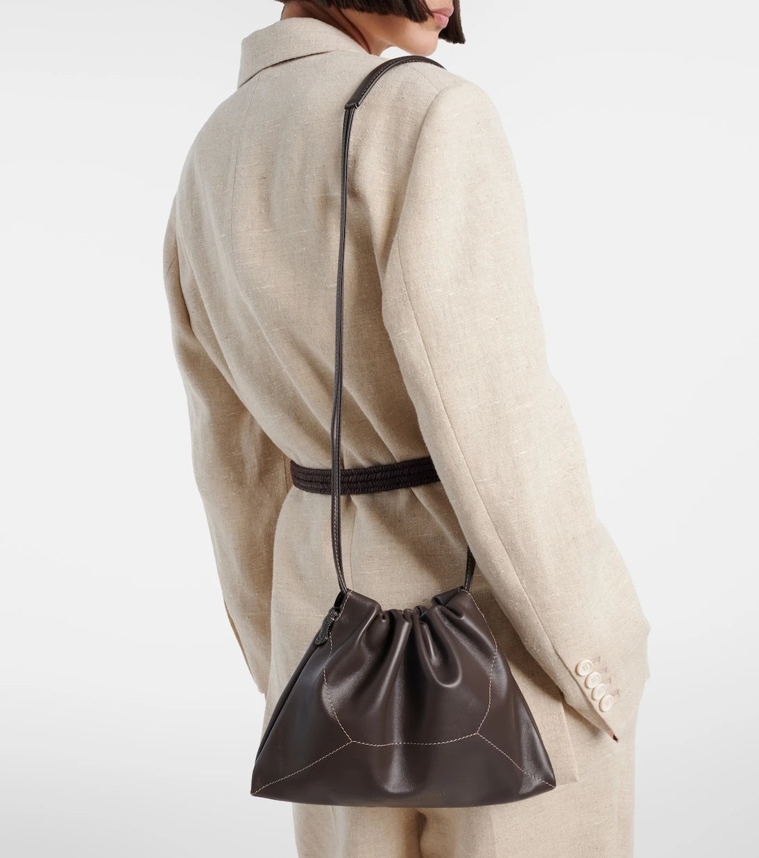 Brunello Cucinelli - Mini leather crossbody bag