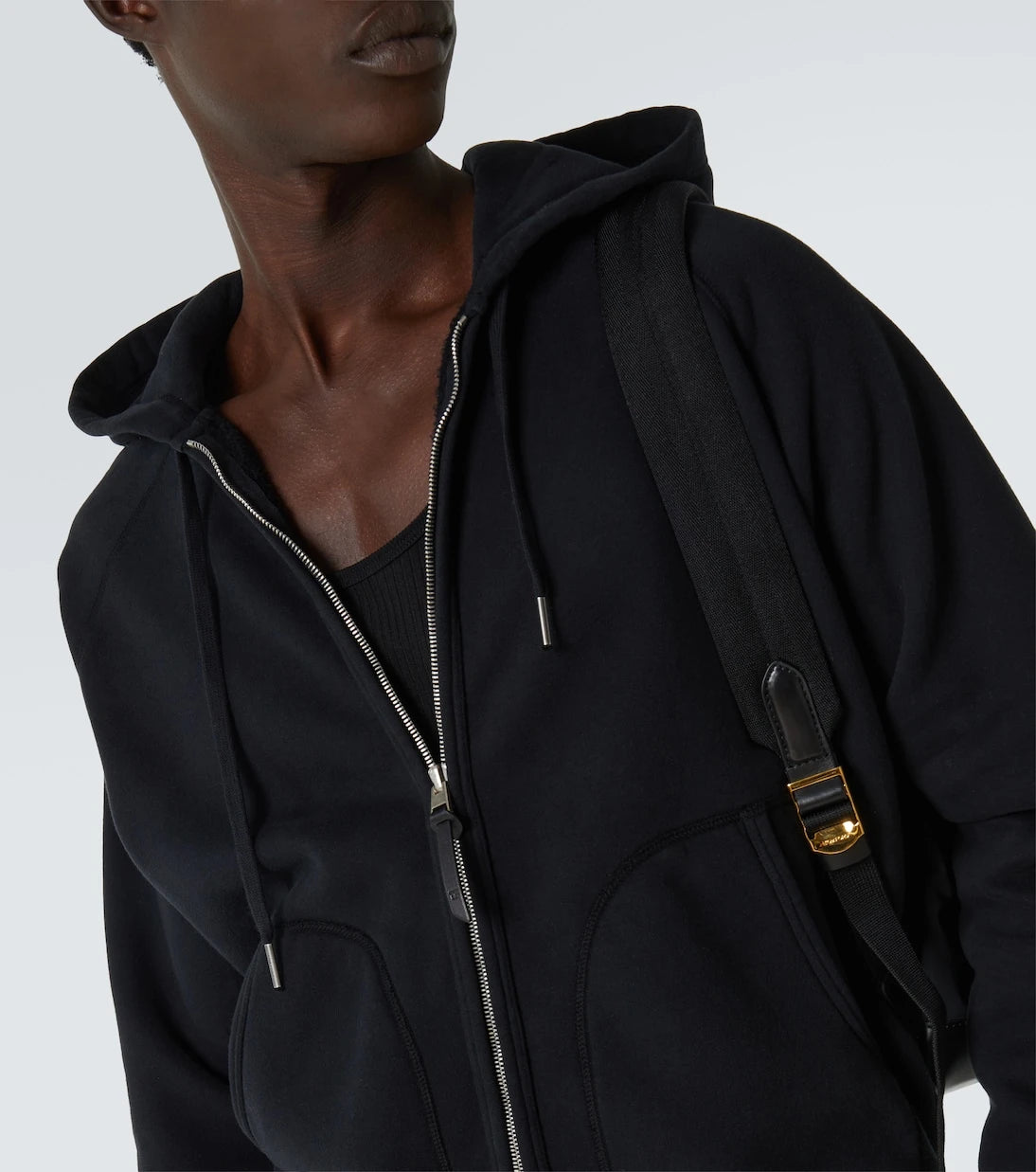 Tom Ford - Cotton jersey zip-up hoodie