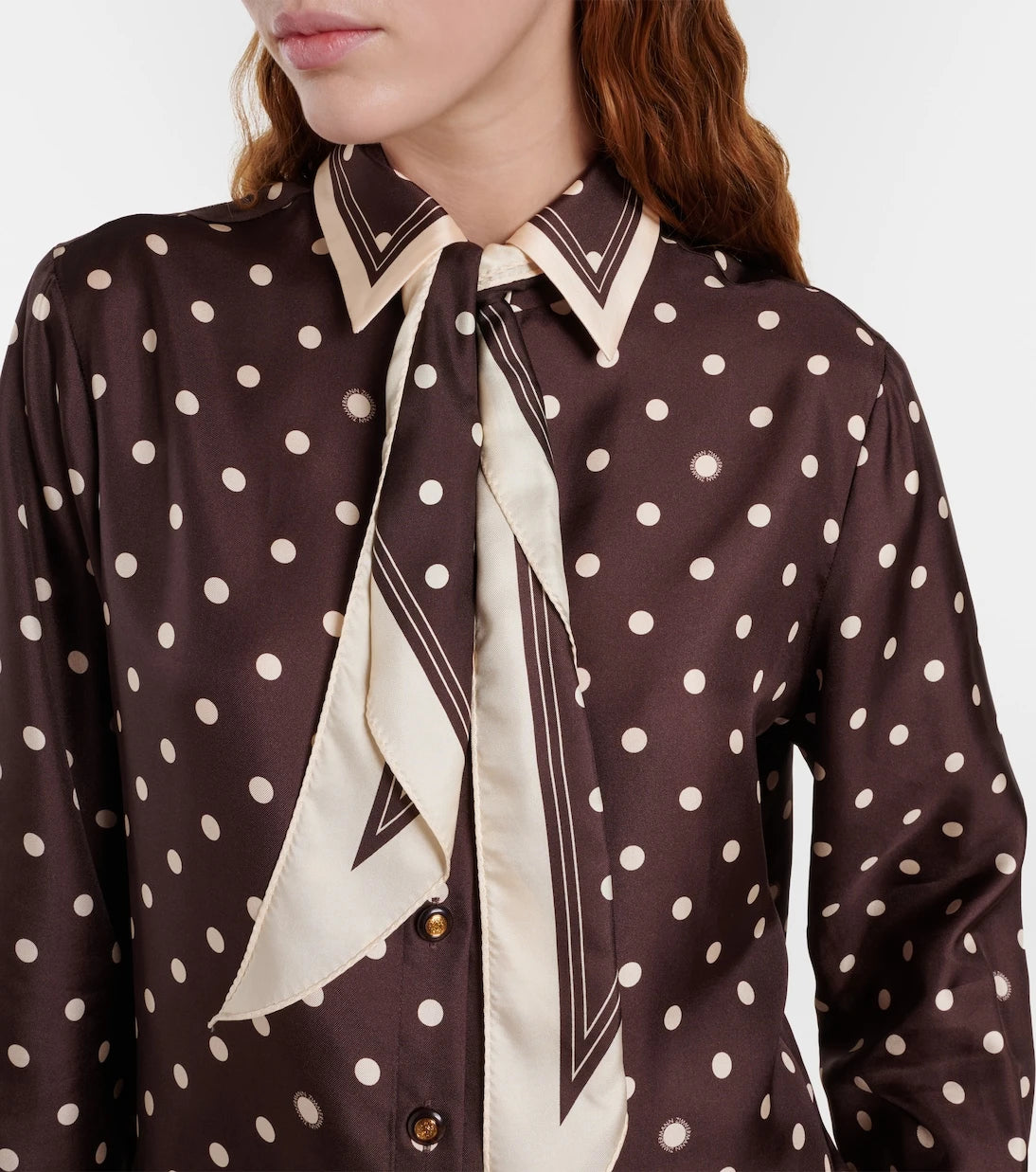 Zimmermann - Polka-dot silk shirt