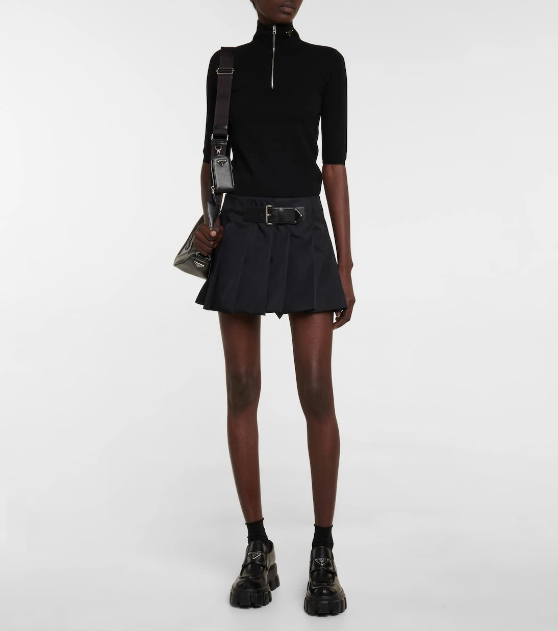 Prada - Pleated miniskirt