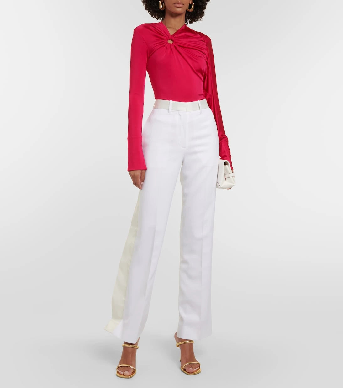 Victoria Beckham - Gathered jersey top