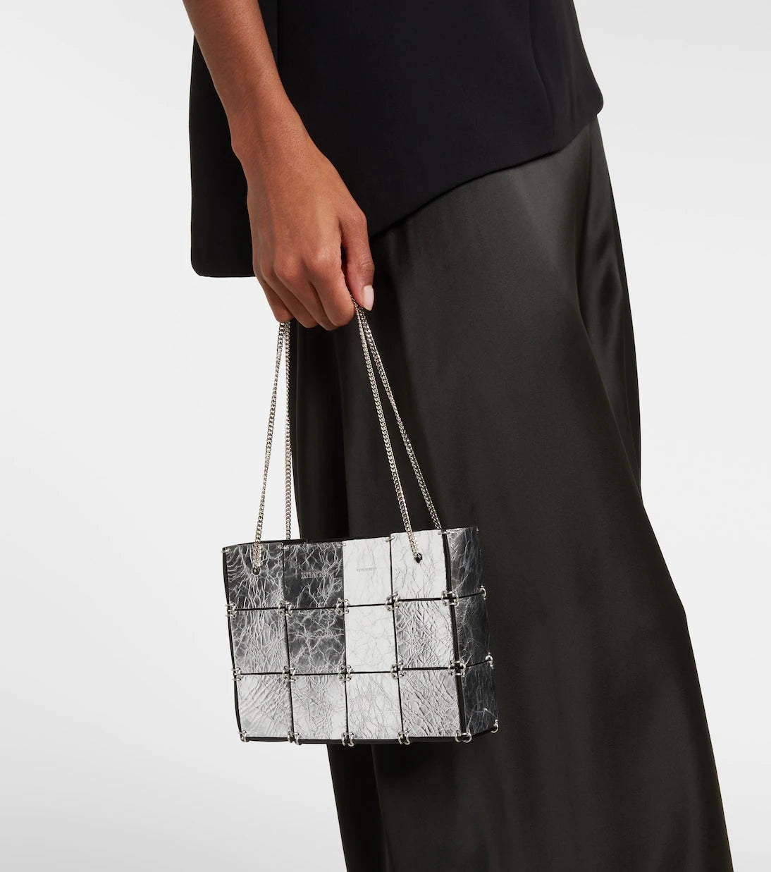 Khaite - Emma Mini metallic leather tote bag