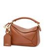 LOEWE Brown Mini Leather Puzzle Top-Handle Bag